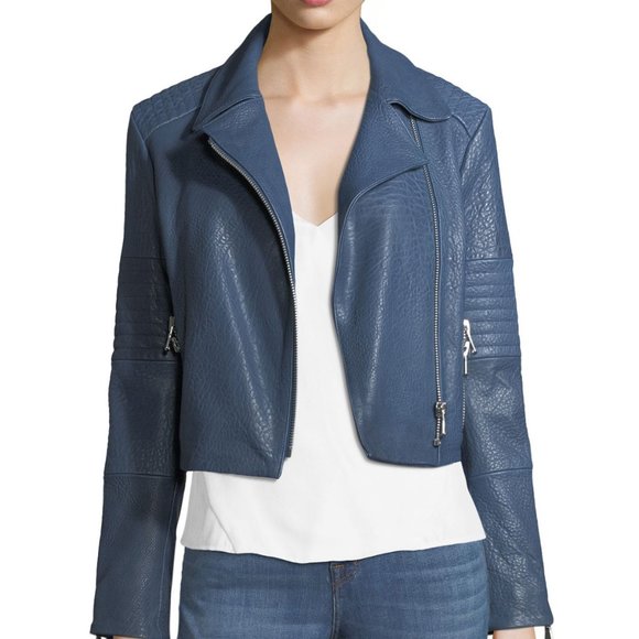 J Brand AIAH Leather Motorcycle Jacket - Picture 1 of 6